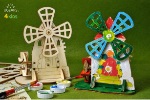 3D-Modell «Mühle» zum Bemalen